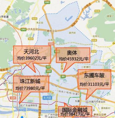 2010年广州珠江新城房价多少,广州市天河区平均房价多少