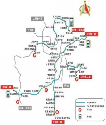 贵阳地铁线路图,贵阳地铁2号线站点详细